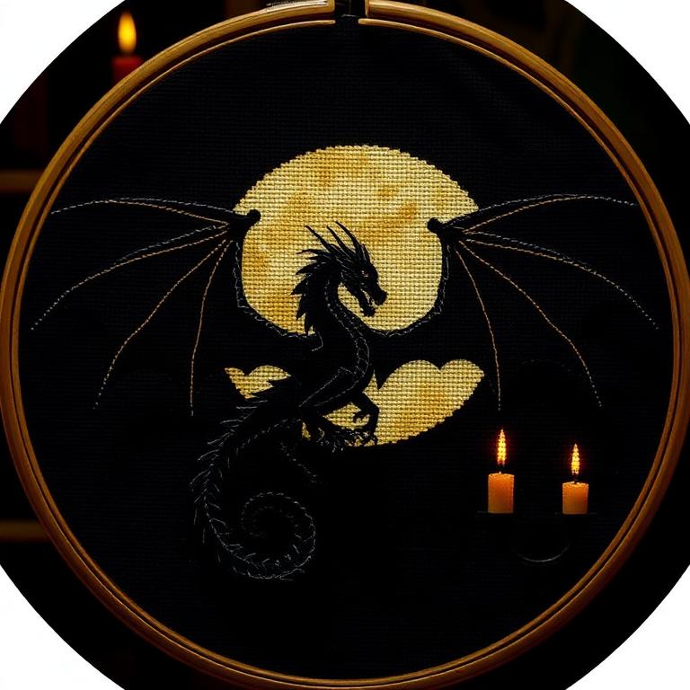 Fantasy Creatures cross stitch preview